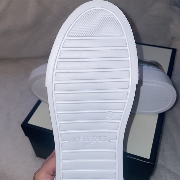 NWT J/SLIDES AMANDA Gold Leather - Picture 15 of 15